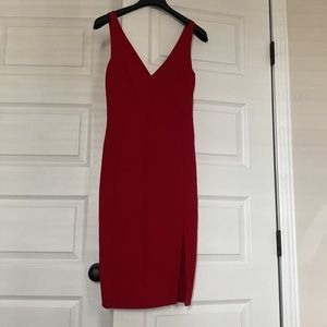 Lulus red body con dress